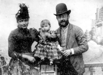 Emil Selma and Baby Stephanie c1889 Wertheim am Main